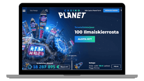 Casino Planet kutsuu pelaamaan