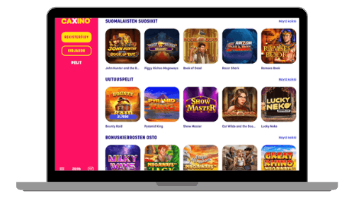 Caxino Casino tarjoaa loistavia peli kokemuksia