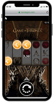 Game of Thrones kolikkopeli mobiilissa