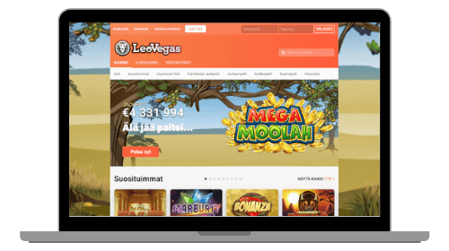LeoVegas kasinon etusivu