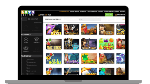 Pelivalikoima Slotsmillion casinolla