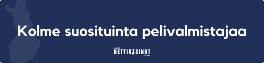 Kolme suosituinta pelivalmistajaa